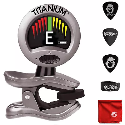 Snark ST-8T Titanium Rechargeable Tuner W/ 3 Guitar Picks Cable Tie & Cloth • $26.99