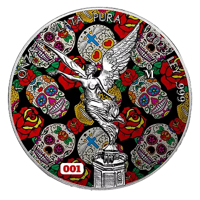 2023  Mexico Libertad Viva Mexican Pride 1 Oz Silver Coin W/ COA • $99