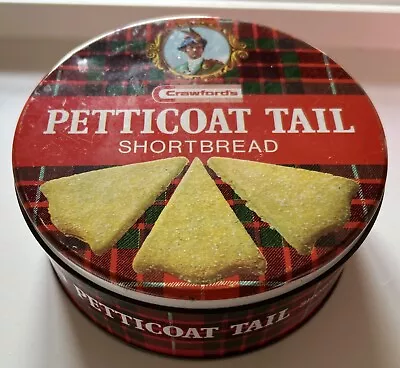 Vintage Retro Crawfords Petticoat Tail Scotch Shortbread Tartan Biscuit Tin  • £8.99