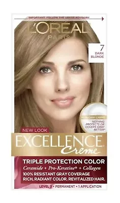 L'Oreal Paris Excellence Creme Permanent Hair Color #7 Dark Blonde • $11.07