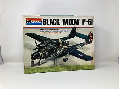 Monogram Black Widow P-61 1/48 Scale Model Kit New In Box 130698 • $25