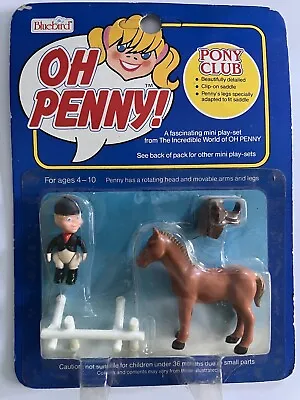 1988 Bluebird Toys BBT OH PENNY Pony Club Playset Figures MOC • £19