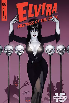 Elvira Mistress Of The Dark Comic Book No 6 Skulls Poster 24x36 Inches • $20