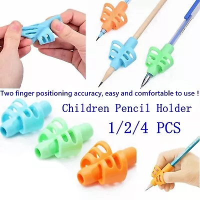 £2.38 • Buy 4x Children Pencil Holder Training Pen Writing Aid Grip Posture Correction Tools