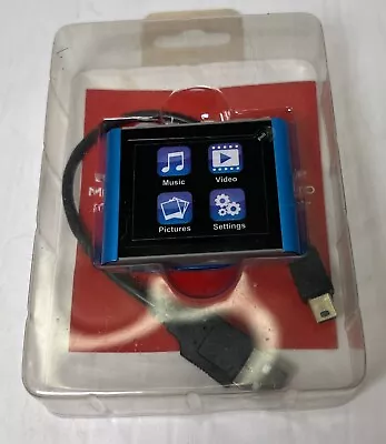 New Eclipse V180 PORTABLE MEDIA PLAYER 8GB MP3  Blue • $19.97