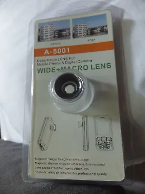 Detachable Wide Angle/macro Lens For Smartphone Eg Iphone • £7.49