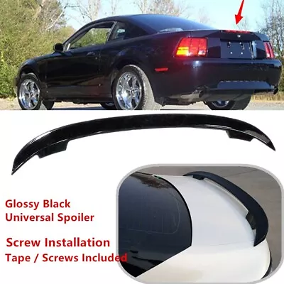 Fit For Ford Mustang 1995-2004 Rear Trunk Spoiler Sport Wing Universal Black • $69.81