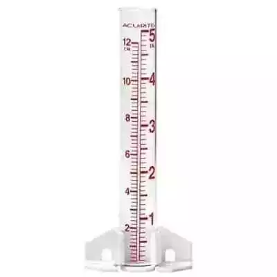 New For 8.75  5-inch Capacity Glass Rain Gauge - Clear {Free Shipping}-U.S.A • $5.85