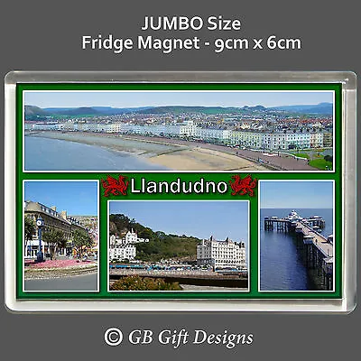 £3.95 • Buy Llandudno North Wales - Jumbo Fridge Magnet - Welsh Souvenir. 