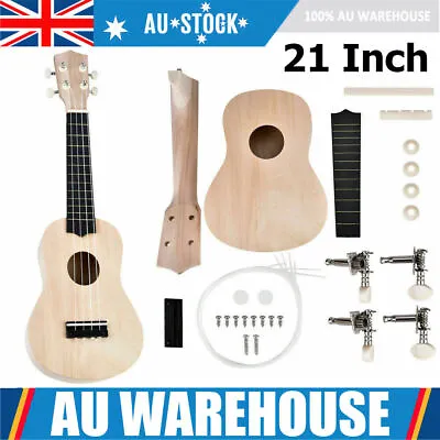 21 Inch Ukelele Ukulele Basswood Guitar DIY Kit Hawaii Handwork Guitar Kids Gift • $28.99