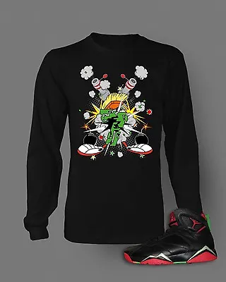 Graphic Sneaker T Shirt To Match Retro J7 Marvin The Martian Mens Big Tall Sm T • $27.71