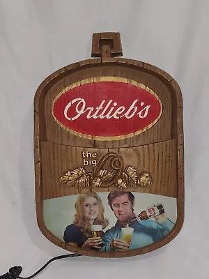 Vintage Ortlieb's Lighted Beer Sign 17 X 11 • $89.99