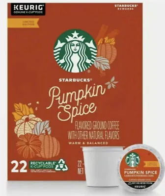 $12.62 • Buy Starbucks Pumpkin Spice Flavored Coffee K-Cups (22 Pods)