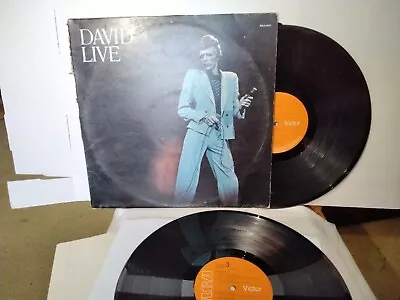 David Bowie David Live 1974 Cpl2 0771 Gf Double Vinyl Album • £25