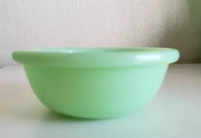 Vintage McKee Jadeite Jadite Uranium No.20 Cocotte Bowl Green Glass Jade Ite HTF • $49.95