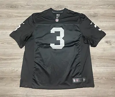 Carson Palmer #3 Oakland Raiders NFL Nike On Field Stitched Jersey Men's 2XL XXL • $44.99