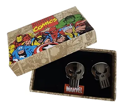 Avengers The Punisher Logo Boxed Cuff Links Officially Licensed By MARVEL • $19