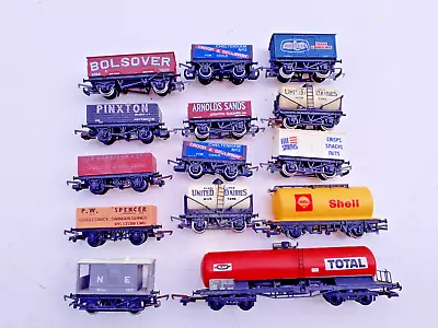 Model Railways Hornby 00 Gauge Freight Wagons × 14 Mainly Good • £19