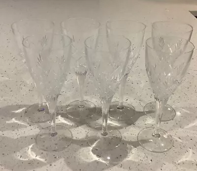 Edinburgh Crystal Wine Glasses X  7 - 7.5” X 2.75”  ED142? • £9.99