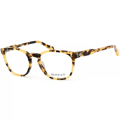 Gant Men's Eyeglasses Clear Demo Lens Blonde Havana Round Shape Frame GA3255 053 • $24.19