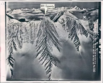 1966 Mount Epperly Ellsworth Mountains Antarctica Press Photo • $15