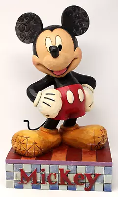 Jim Shore DISNEY  Big Smile Big Heart  Mickey Mouse BIG FIG 15  #4009262 NIOB • $258.99