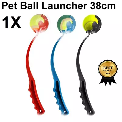 £5.90 • Buy Dog Ball Launcher Thrower Large Tennis Fetch Toy Chucker Tosser Retriever + Ball