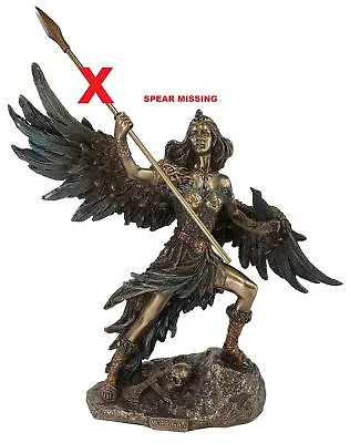 9  Morrigan Celtic Raven Goddess Of War And Death NO Spear Statue Bronze Color • $49.50