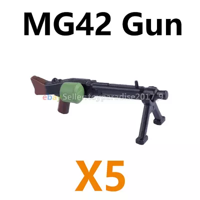 Military Weapon Pack WWII Machine Gun MG42 Building Blocks Toy Figures • $14.79