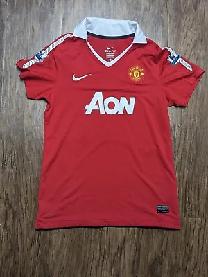 Manchester United  2010 2011 Home #11 Giggs Football Shirt Soccer Jersey Size S • $30