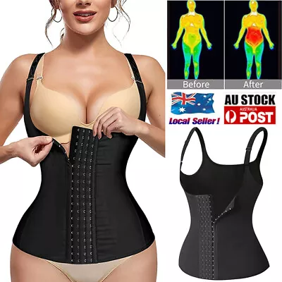 $9.79 • Buy Women Slimming Corset Sweat Sauna Vest Body Shaper Neoprene Waist Trainer Girdle