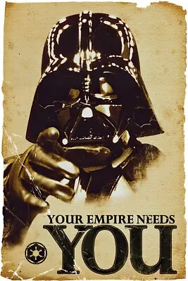 Star Wars - Poster / Print (Darth Vader: Your Empire Needs You) (Size: 24 X 36 ) • $12.99