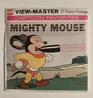 View-Master MIGHTY MOUSE - B526 - 3 Reel Set + Booklet (V1) • $11.48