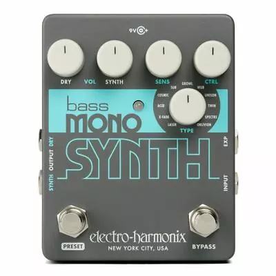 Electro-Harmonix Bass Mono Synth Bass Synthesizer Pedal • $151.50