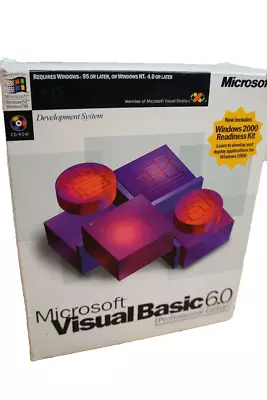 Microsoft Visual Basic Professional 6.0 PRO 6 For Windows 95 ~ 11 Commercial Box • $169.99