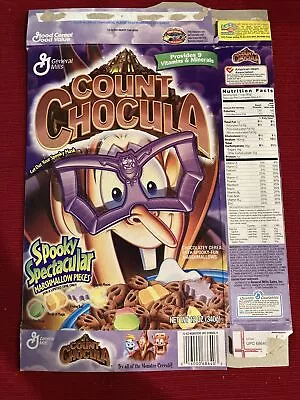 2001 General Mills Spooky Spectacular Monster Frame COUNT CHOCULA Cereal Box • $11.95