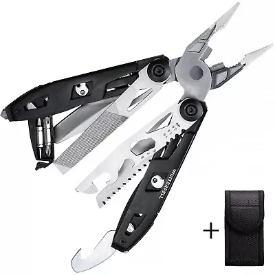 Multi Tool Pliers 18-in-1 Multi-Purpose Pocket Knife For Outdoor Camping Fishing • $19.99