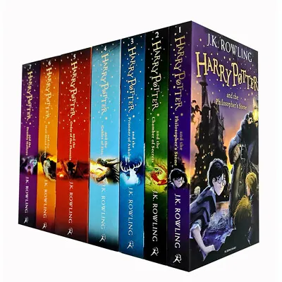 £32.99 • Buy Harry Potter Complete Full 7 Books Childrens Box Set Collection By J K Rowling 