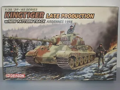 Dragon 1/35 Scale Kingtiger Late Production W/New Pattern Track Ardennes 1944 • $37