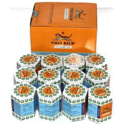 Pack Of 12 Tiger Balm White Ointment  For Headaches & Nasal Congestion-9 ML EACH • $28.25