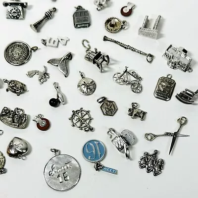 Lot Of 43 Vintage Sterling Silver Charms • $49.95