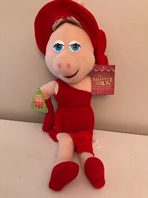 Nanco Miss Piggy In Red Plush Stuffed Animal Jim Henson The Muppet Show 18  • $16