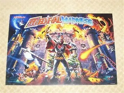 Medieval Madness Pinball Translite - NOS • $349.95