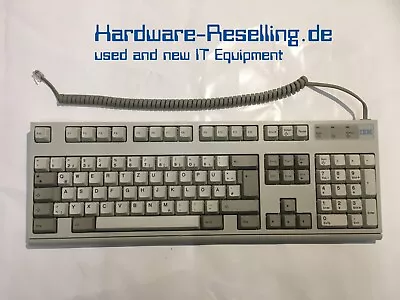 IBM Keyboard White Vc/650 Qwertz Layout 8131278 RJ11 Year 1997 • £187.58