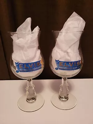 1999 Elvis Presley Artist Of The Century Guitar Stemmed Commemorative Glasses  • $12.95