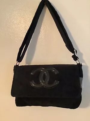 Chanel Precision Vintage Makeup Bag Black On Black  • $250