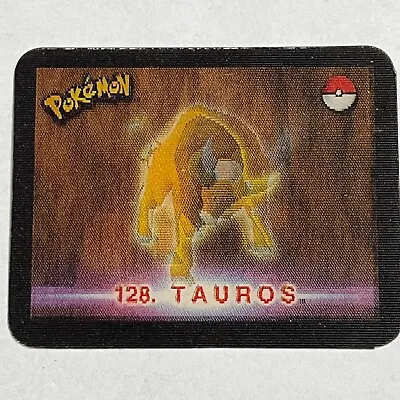 Pokemon Stadium Action 3D'S 2000 Lenticular Card Tazo No.128 #35/50 Tauros • $8
