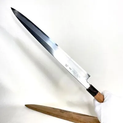 Kitchen Knife Chef Knife Made By Toyozumi Sakai Blue Steel Sashimi Knife #1 • $2912.98