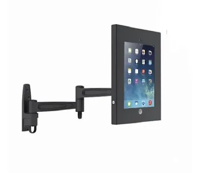 Anti-Theft Wall Mount Full Motion Bracket / Tablet Enclosure Fr IPad 2 3 4 & Air • £33.99