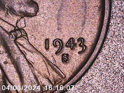 1943-S    Error   -  Double Die   Lincoln STEEL Wartime Cent • $9